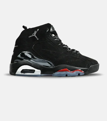 کفش کتانی ساقدار مردانه مشکی طوسی Nike air jordan 5 v02 مدل 7110