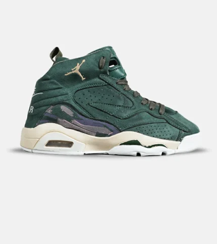 کفش کتانی ساقدار مردانه سبز یشمی Nike air jordan 5 v02 مدل 7121