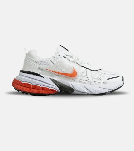 کفش کتانی مردانه و زنانه سفید نارنجی Nike cushlon مدل 7162