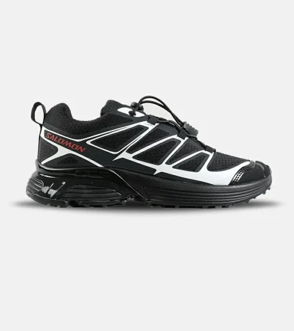 کفش کتانی طوسی مشکی سفید Salomon | xt-6 مدل 7142