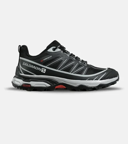 کفش کتانی مردانه و زنانه مشکی طوسی Salomon Waterproof V.2 مدل 7212