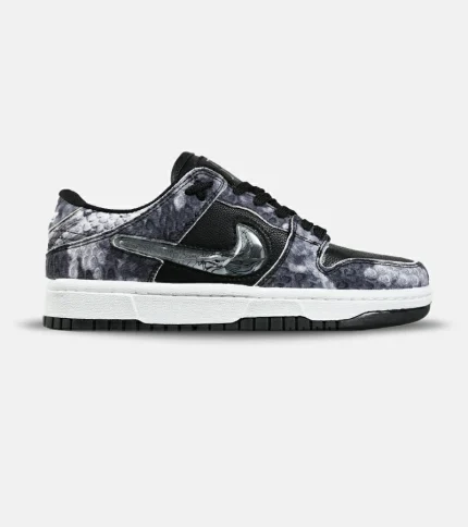کفش کتانی مردانه و زنانه مشکی زغالی NIKE dunk low steam puppet مدل 7234
