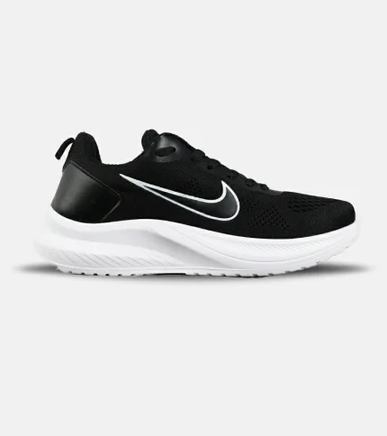 کفش کتانی مردانه و زنانه مشکی سفید Nike zoom مدل 7240