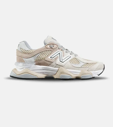 کفش کتانی مردانه و زنانه کرم طوسی NEW BALANCE 9060 مدل 7258