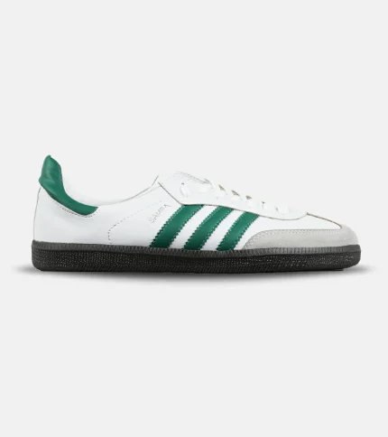 کفش کتانی مردانه و زنانه سفید سبز ADIDAS Samba مدل 7261