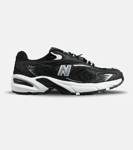 کفش کتانی مردانه و زنانه مشکی سفید NEW BALANCE 725 مدل 7268