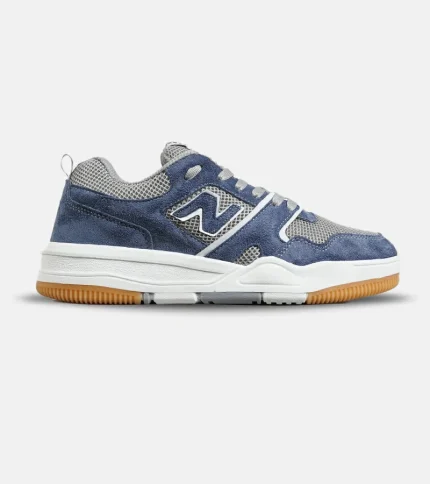 کفش کتانی مردانه و زنانه طوسی آبی NEW BALANCE 550 مدل 7263
