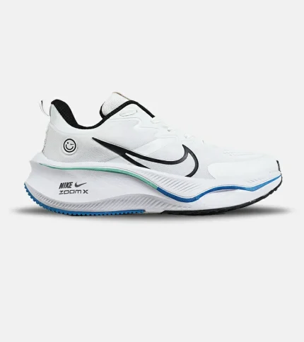 کفش کتانی مردانه و زنانه سفید مشکی آبی NIKE zoom x smiley مدل 7286