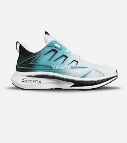 کفش کتانی مردانه سفید آبی NIKE zoom X مدل 7291
