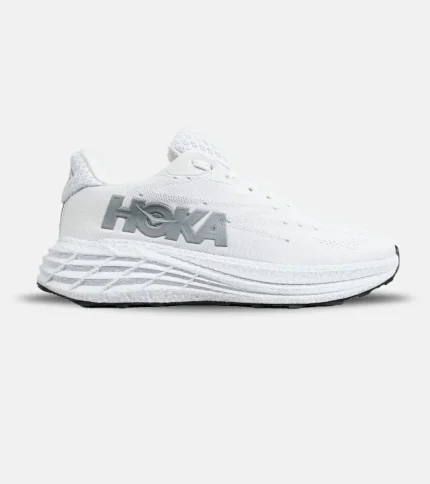 کفش کتانی سفید طوسی HOKA مدل 7334