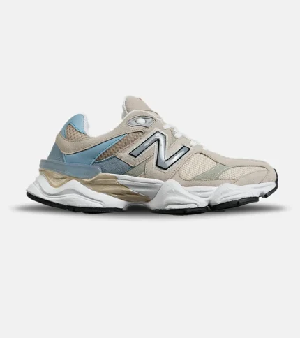 کفش کتانی مردانه و زنانه کرم آبی NEW BALANCE 9060 مدل 7314
