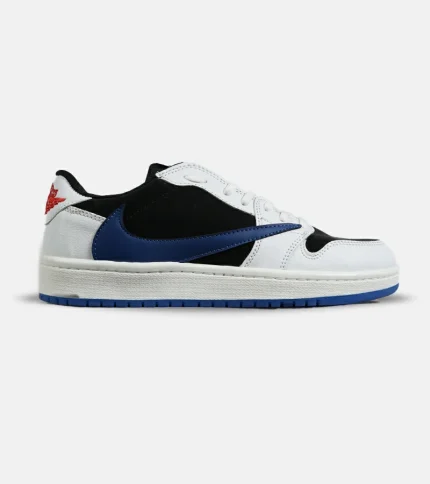 کفش کتانی مردانه سفید مشکی آبی NIKE travis scott مدل 7342